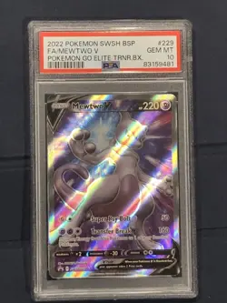2022 Pokemon SWSH BSP Fa/ Mewtwo V Pokemon Go Elite Trainer Box PSA 10 Gem Mint - Image 1