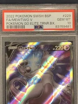 2022 Pokemon SWSH BSP Fa/ Mewtwo V Pokemon Go Elite Trainer Box PSA 10 Gem Mint - Image 3