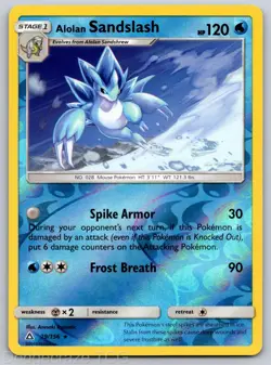 Alolan Sandslash 29/156 Rare Ultra Prism Pokemon Reverse Holo NM - Image 1