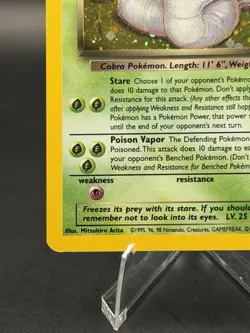 Vintage Wotc Pokemon TCG | Dark Arbok Holo Card 2/82 | Team Rocket LP - Image 5