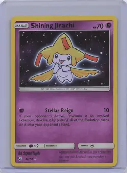 Shining Jirachi 42/73 Rare Shining Shining Legends Pokemon NM - Image 1