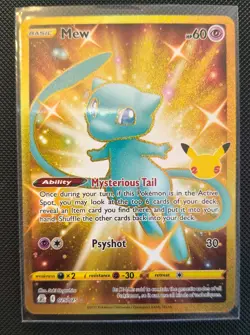 *MYSTERY* Pokemon Celebrations Gold Mew 25/25 - Image 1