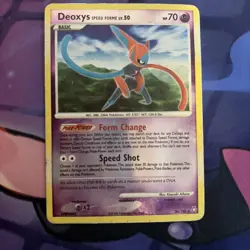 DAMAGED Pokemon TCG Deoxys Speed Forme Reverse Holo Rare 70 HP 26/146 - Image 1