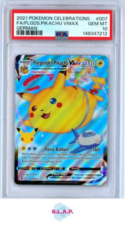 FA/FLGDS.PIKACHU VMAX GERMAN POKEMON CELEBRATIONS 2021 007 PSA 10 - Image 1