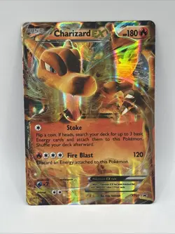 2014 Pokemon XY Black Star Promo Charizard EX #XY29 Ultra Rare Holo LP - Image 1