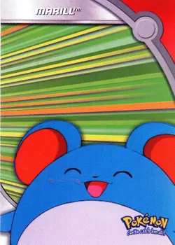Pokemon Marill Card HV15 Topps TV Animation Series 3 - Image 1