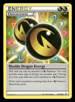 Double Dragon Energy 97/108 UC Roaring Skies LP Pokemon - Image 1