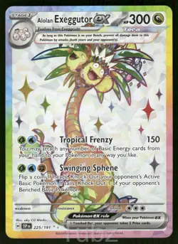 Alolan Exeggutor ex 225/191 Ultra Rare Surging Sparks Pokemon Near Mint - Image 1