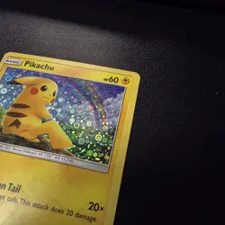 Pokemon Pikachu TCG Sequin Holo Card 28/73 Shining Legends General Mills Promo - Image 3
