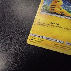 Pokemon Pikachu TCG Sequin Holo Card 28/73 Shining Legends General Mills Promo - Image 4