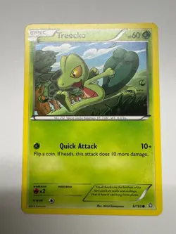Treecko 6/160 Common Primal Clash Pokemon Near Mint - Image 1