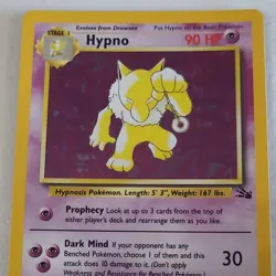 Pokemon Hypno 8/62 Fossil Holo Rare 90 HP Stage 1 1999 Wizards English - Image 1