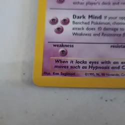 Pokemon Hypno 8/62 Fossil Holo Rare 90 HP Stage 1 1999 Wizards English - Image 4