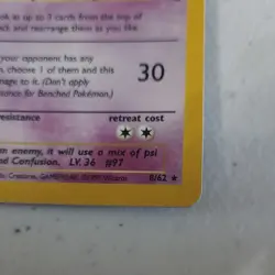 Pokemon Hypno 8/62 Fossil Holo Rare 90 HP Stage 1 1999 Wizards English - Image 5