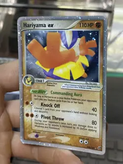 #2 Hariyama ex 100/107 EX Deoxys 2005 Holo Rare Pokemon Card TCG - Image 5