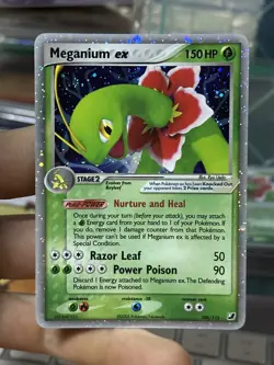 #2 Meganium ex 106/115 EX Unseen Forces 2005 Holo Rare Pokemon Card TCG - Image 3