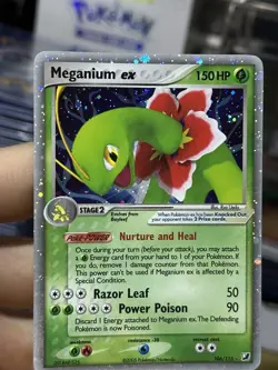 #2 Meganium ex 106/115 EX Unseen Forces 2005 Holo Rare Pokemon Card TCG - Image 5