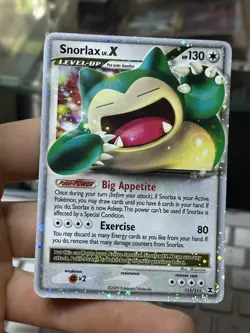 Snorlax LV.X 111/111 Rising Rivals 2009 Holo Rare Pokemon Card TCG - Image 3