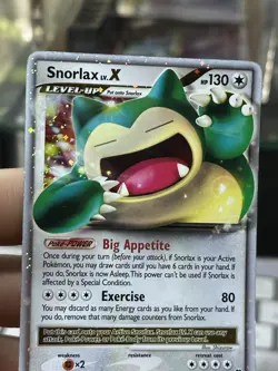 Snorlax LV.X 111/111 Rising Rivals 2009 Holo Rare Pokemon Card TCG - Image 5