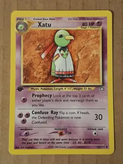 Pokemon Xatu 53/111 Neo Genesis 1st Edition LP See Pictures - Image 1