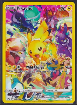 Pokemon - Pikachu - 160/159 - Crown Zenith - Secret Rare - NM - Image 1