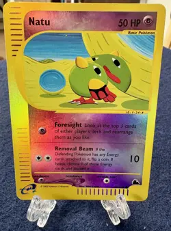 Natu 80/144 Skyridge Reverse Holo Rare Pokemon TCG Nintendo e-reader MINT - Image 1