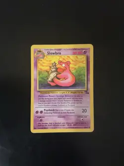 Pokemon Slowbro Vintage Fossil Set Card #43/62 Wotc 1999 - Image 1