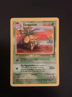 Pokemon Exeggutor Base Set 2 vintage card #039/130 Wotc 2000 - Image 1