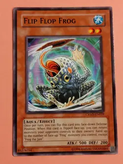 Flip Flop Frog Yugioh CRMS Unlimited Common Water 2 Effect Monster #29 - Image 1