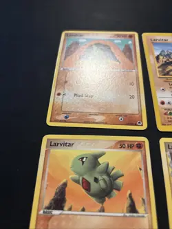 Pokemon TCG: Vintage/Ex Era 4 Card Larvitar Non Holo Lot - Image 3