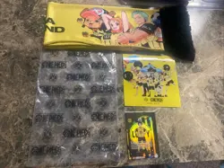 ONE PIECE X BVB Dortmund Promo Goodie Bag Card Monkey.D.Luffy | Scarf Sticker - Image 1