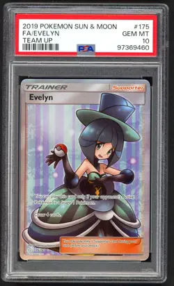 Pokemon Card - PSA 10 Evelyn 175/181 - Team Up FA - GEM MT - PSA10 - Image 1