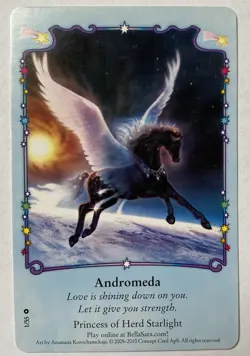 Bella Sara Card Andromeda Starlights Series 1/55 - Image 1