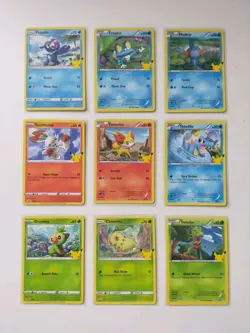 25th Anniversary Pokemon Cards McDonald’s 2021 Promo Bundle x9 Stamped Set TCG - Image 1