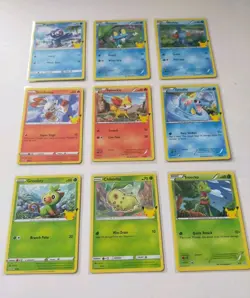 25th Anniversary Pokemon Cards McDonald’s 2021 Promo Bundle x9 Stamped Set TCG - Image 2