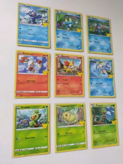 25th Anniversary Pokemon Cards McDonald’s 2021 Promo Bundle x9 Stamped Set TCG - Image 3