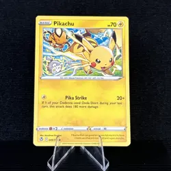 Pokemon Pikachu TCG Snowflake Card 049/195 - Image 1