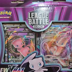 Pokemon League Battle Deck Mew VMAX Fusion Strike Foil Cards 60-Card Deck 2022 - Image 5