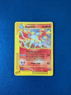 Pokemon TCG Rapidash 26/165 Expedition Base Set Holo Unlimited WOTC Card - Image 1