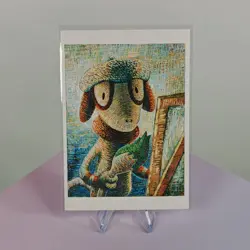 SMEARGLE POSTCARD POKEMON 2023 VINCENT VAN GOGH SELF-POTRAIT AS A PRINTER - Image 1