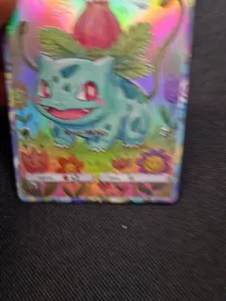Ivysaur Full Art Gold Rainbow Holo Cute Garden Custom Promo Art Card - Image 3