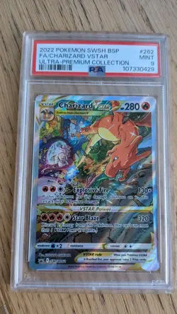 POKEMON CARDS Psa 9 Charizard Vstar2022 POKEMON SWORDS & SHIELDS pikachu Mewtwo - Image 1