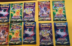 Pokemon Scarlet & Violet Prismatic Evolutions 10 Packs - 10 Cards Each - Image 2