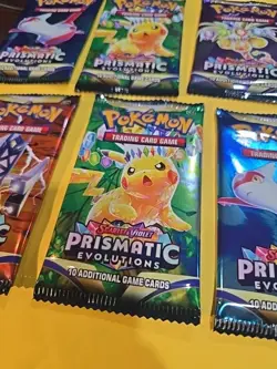 Pokemon Scarlet & Violet Prismatic Evolutions 10 Packs - 10 Cards Each - Image 4