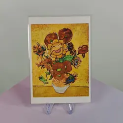 SUNFLORA POSTCARD POKEMON 2023 VINCENT VAN GOGH SUNFLOWERS - Image 1