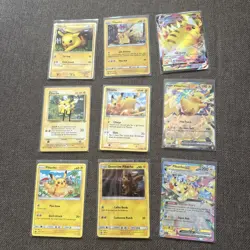 Lot Of 9 Pokemon Pikachu Cards - Image 1