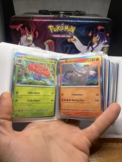 Pokemon Card Lot Binder Starter Collection - 50+ Card Lot Foils Rares & More #2 - Image 4