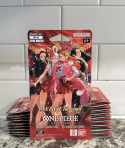 (10) One Piece Card Game EB-03 Heroines Sleeved Booster Pack - LOT of 10 Sealed - Image 1