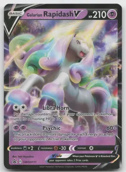 Galarian Rapidash V - Promo Holo SWSH: Sword & Shield Promo Cards SWSH111 NM - Image 1