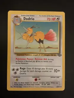 Pokemon Dodrio Jungle vintage card #34/64 Wotc 1999 - Image 1